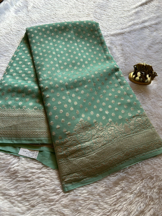 Myra : Solid Pastel mint green