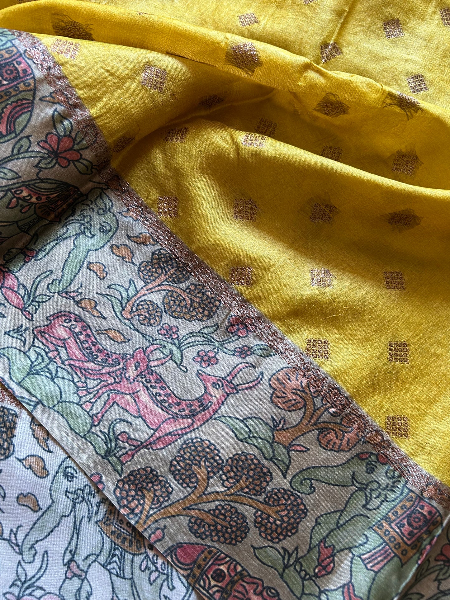 Kavitha (2D) : Golden yellow-sage green