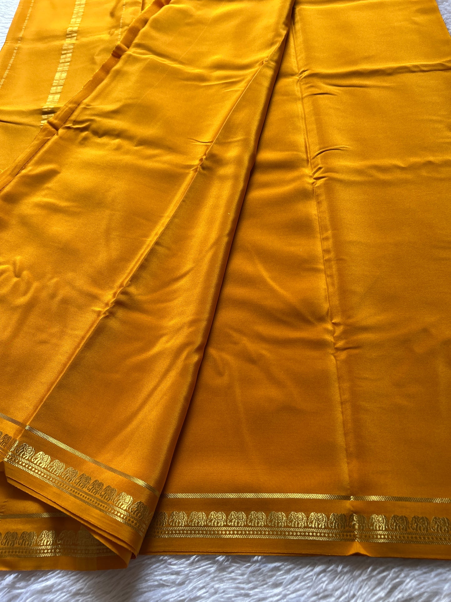 Gowri : Solid Golden yellow
