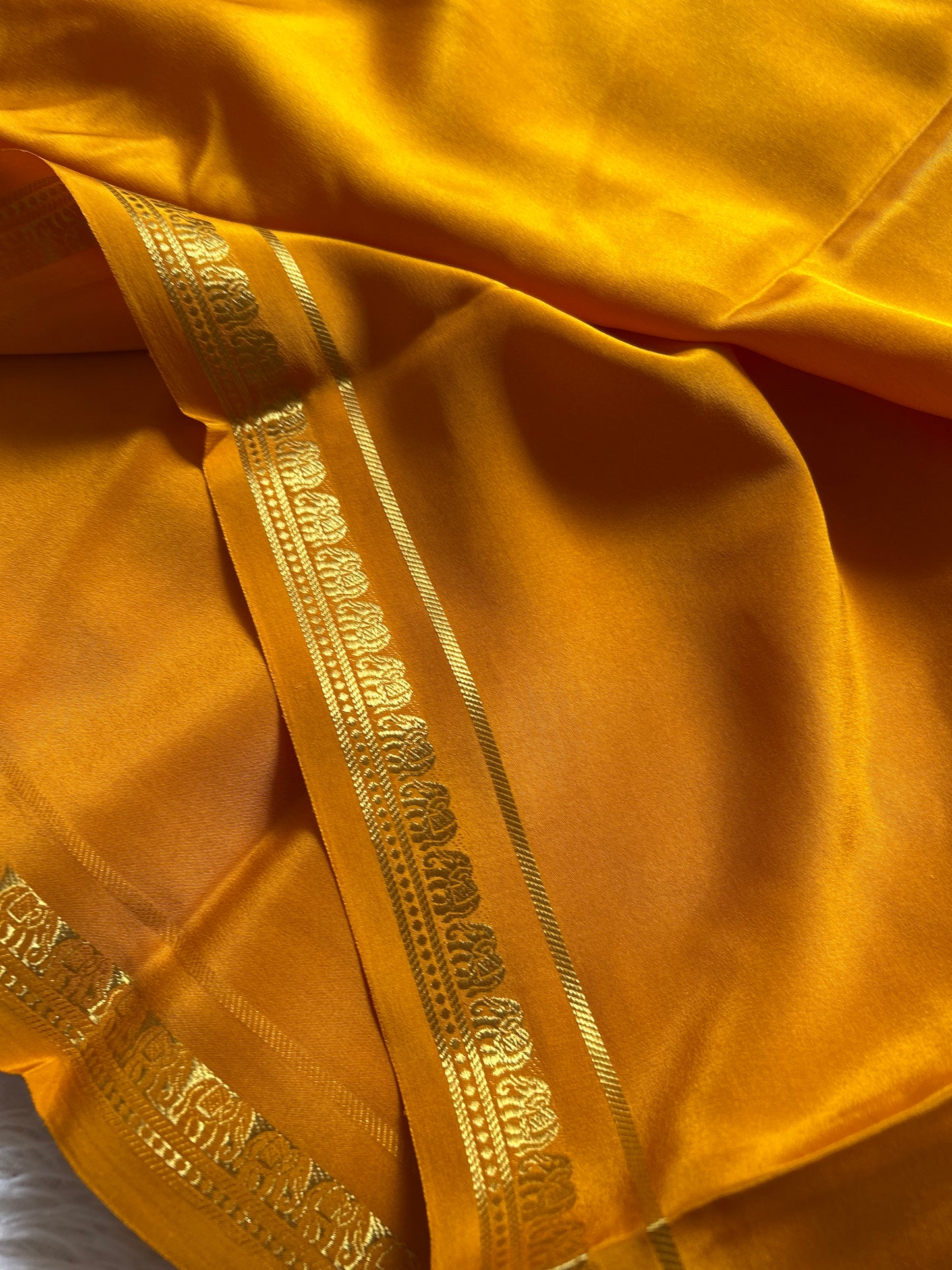 Gowri : Solid Golden yellow