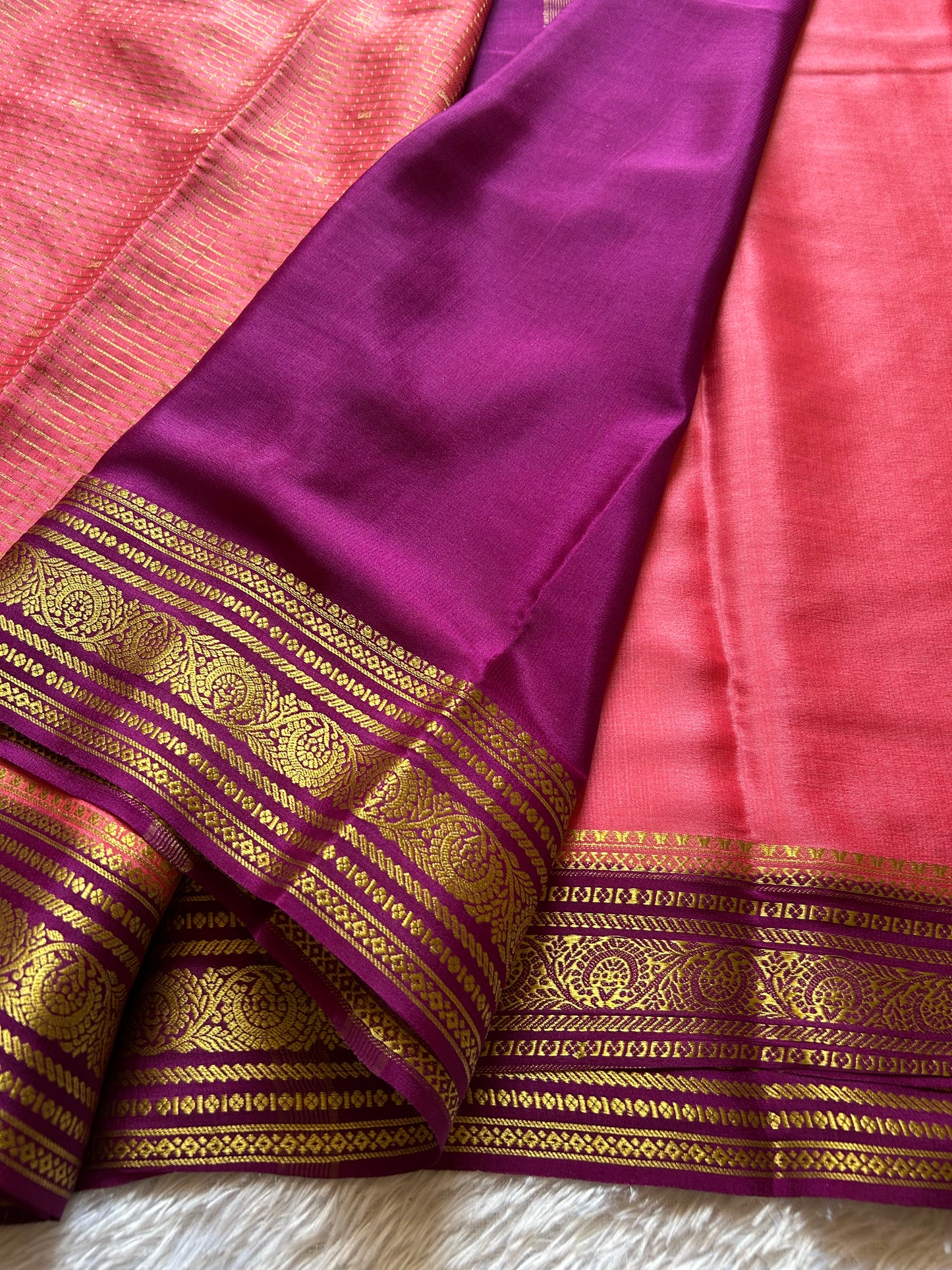 Haasini (2D) : Peach pink-magenta