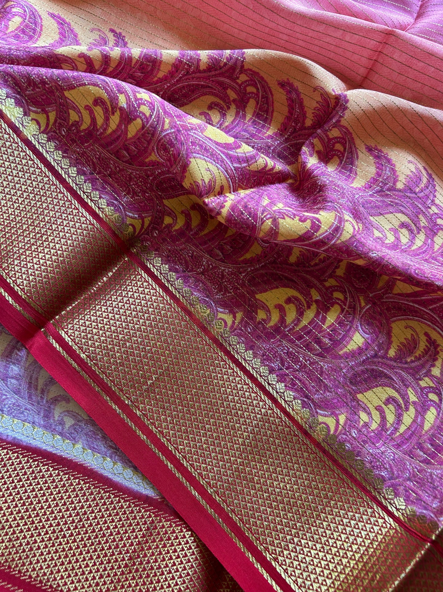 Kasturi : Ombré Purple-red