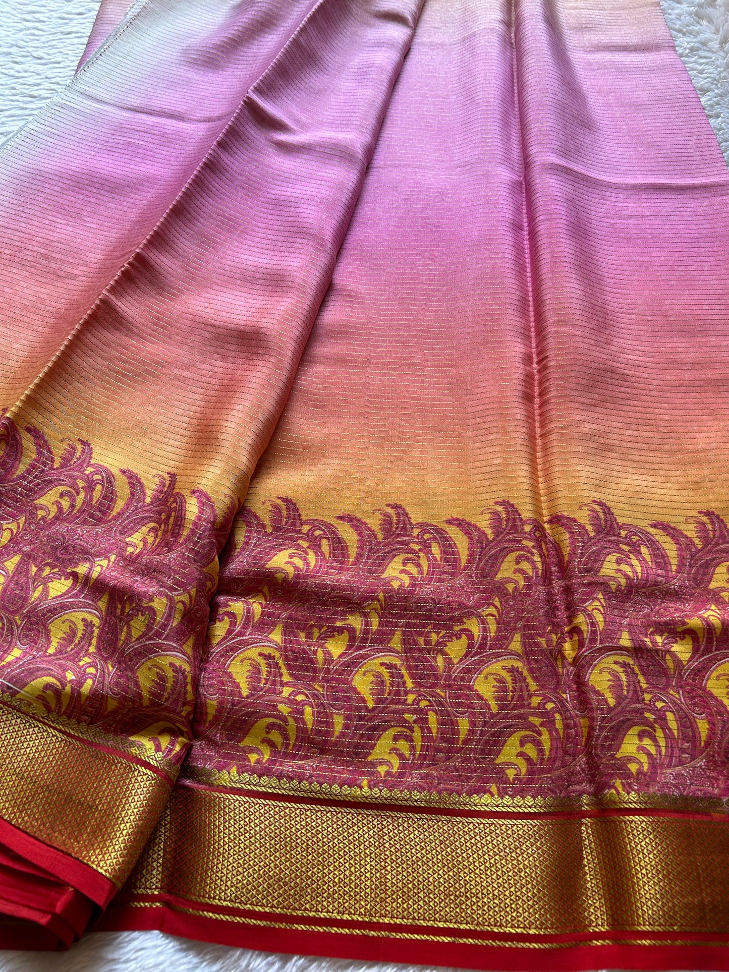 Kasturi : Ombré Purple-red