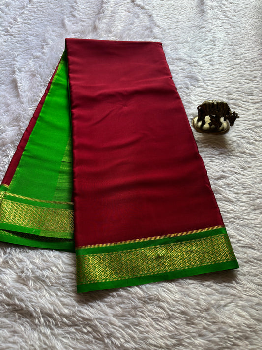 Sampoorna (2D) : Maroon-leaf green