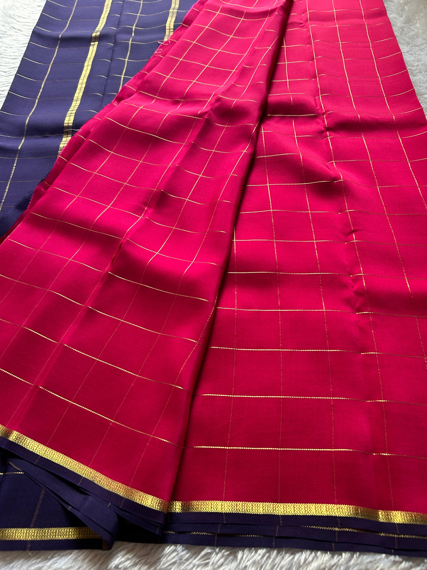 Shankari (2D) : Pink-navy blue