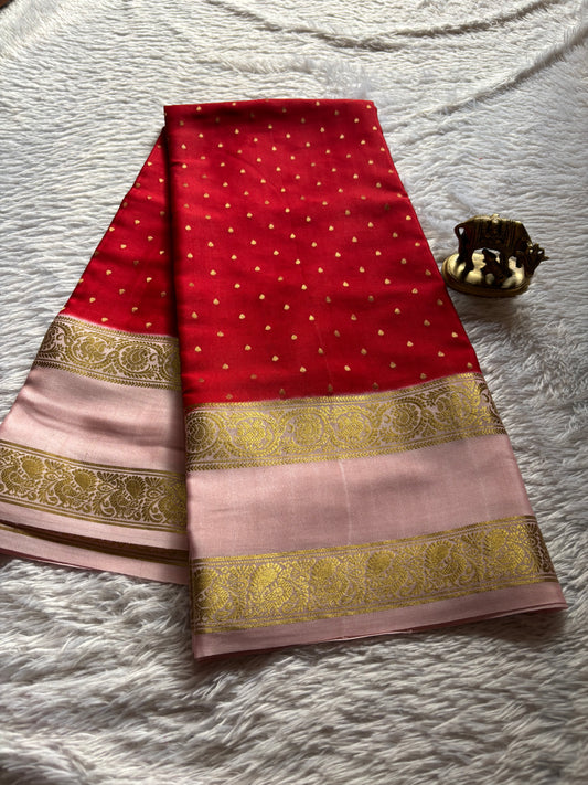 Varshini (2D) : Red-pastel pink