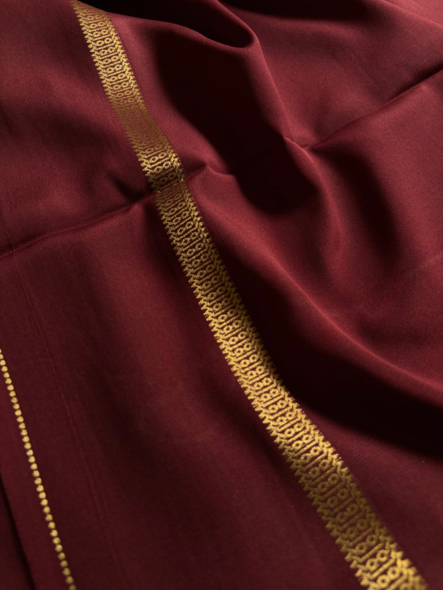 Vibha : Solid Maroon
