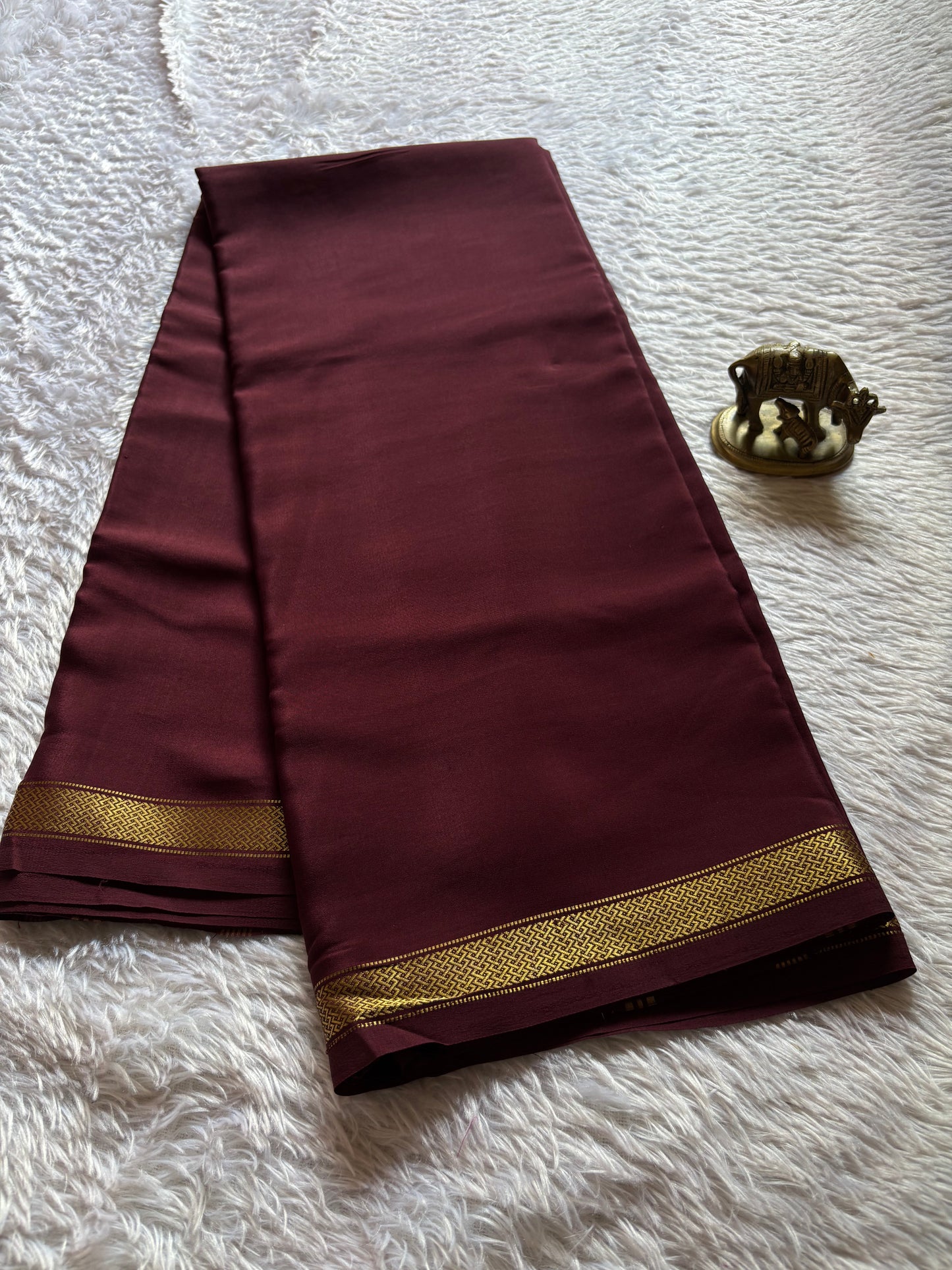 Nivedha : Solid Chocolate brown