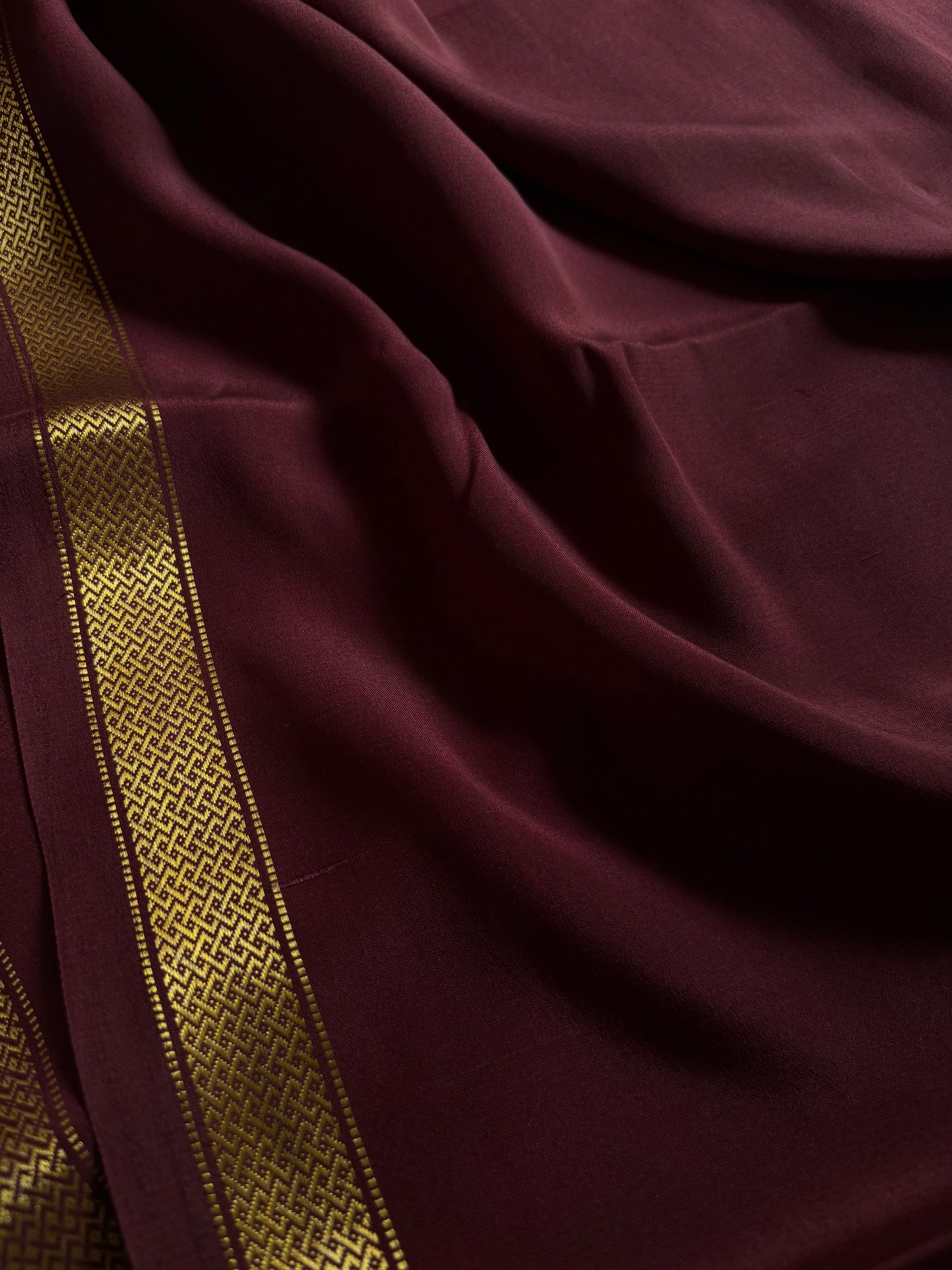 Nivedha : Solid Chocolate brown