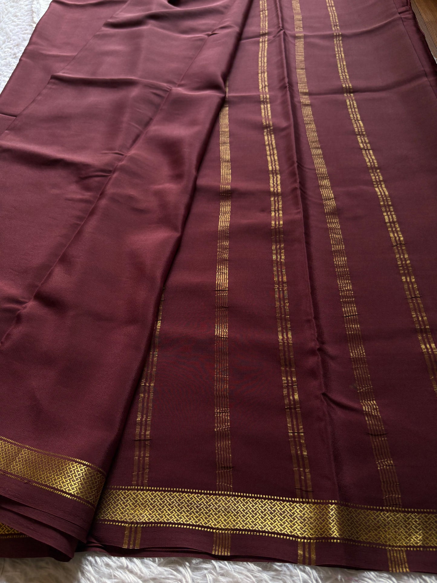 Nivedha : Solid Chocolate brown