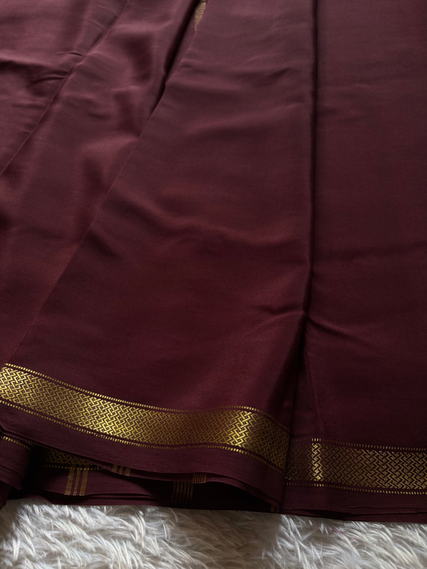 Nivedha : Solid Chocolate brown
