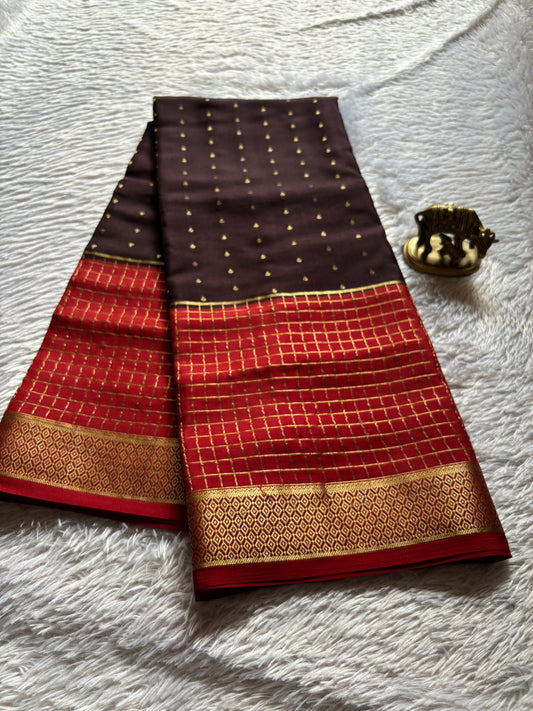 Kavya (2D) : Coffee brown-red