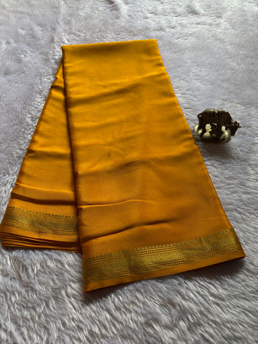 Preetha : Solid Golden yellow
