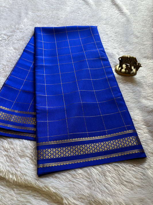Madhavi : Solid Royal blue