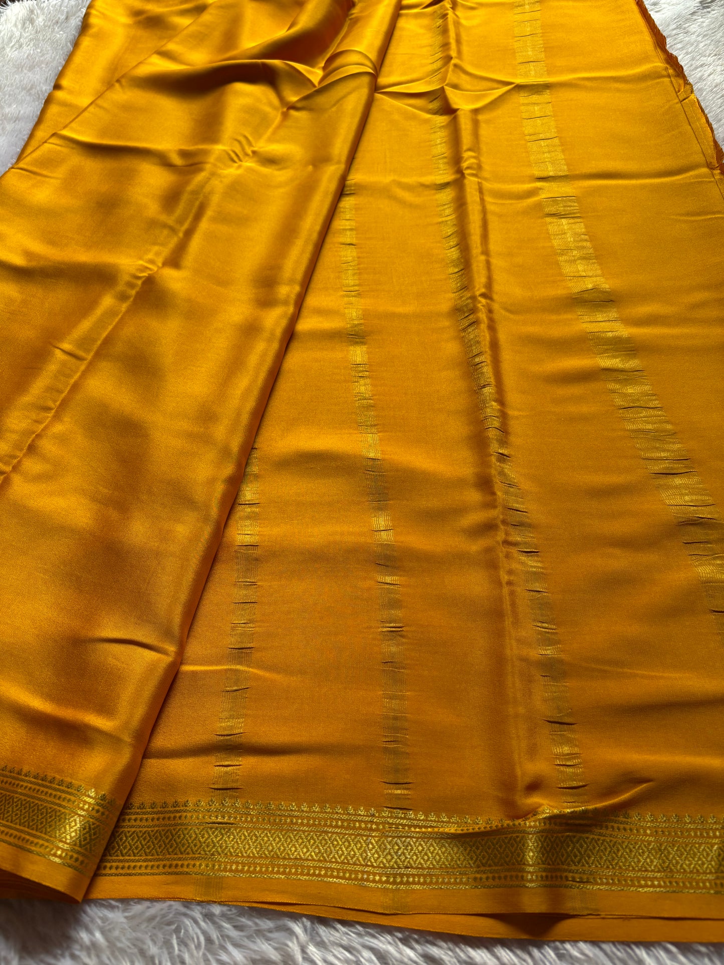 Preetha : Solid Golden yellow
