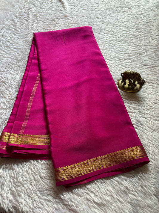 Preetha : Solid Rani pink