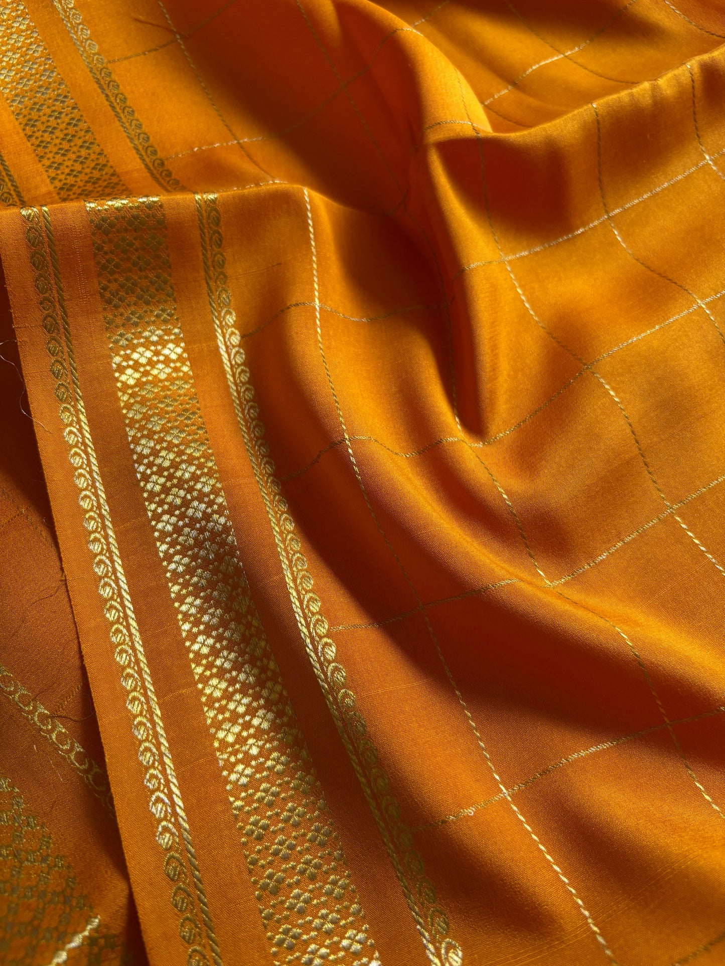 Madhavi : Solid Golden yellow