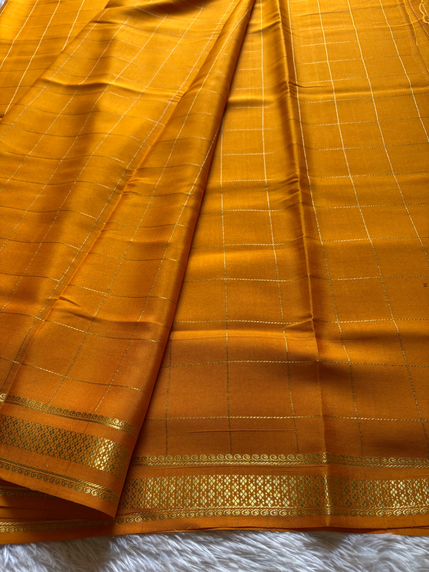 Madhavi : Solid Golden yellow