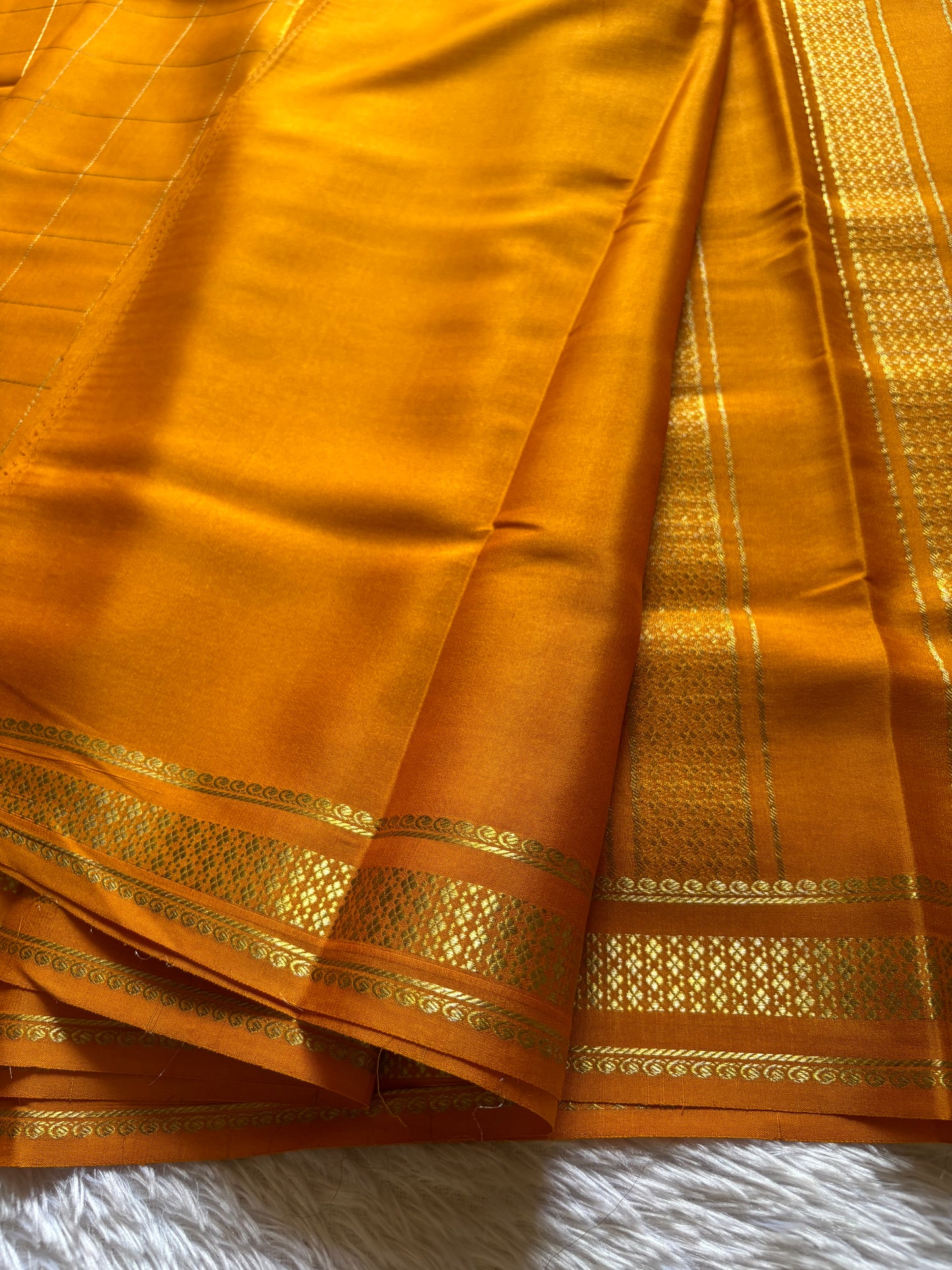 Madhavi : Solid Golden yellow