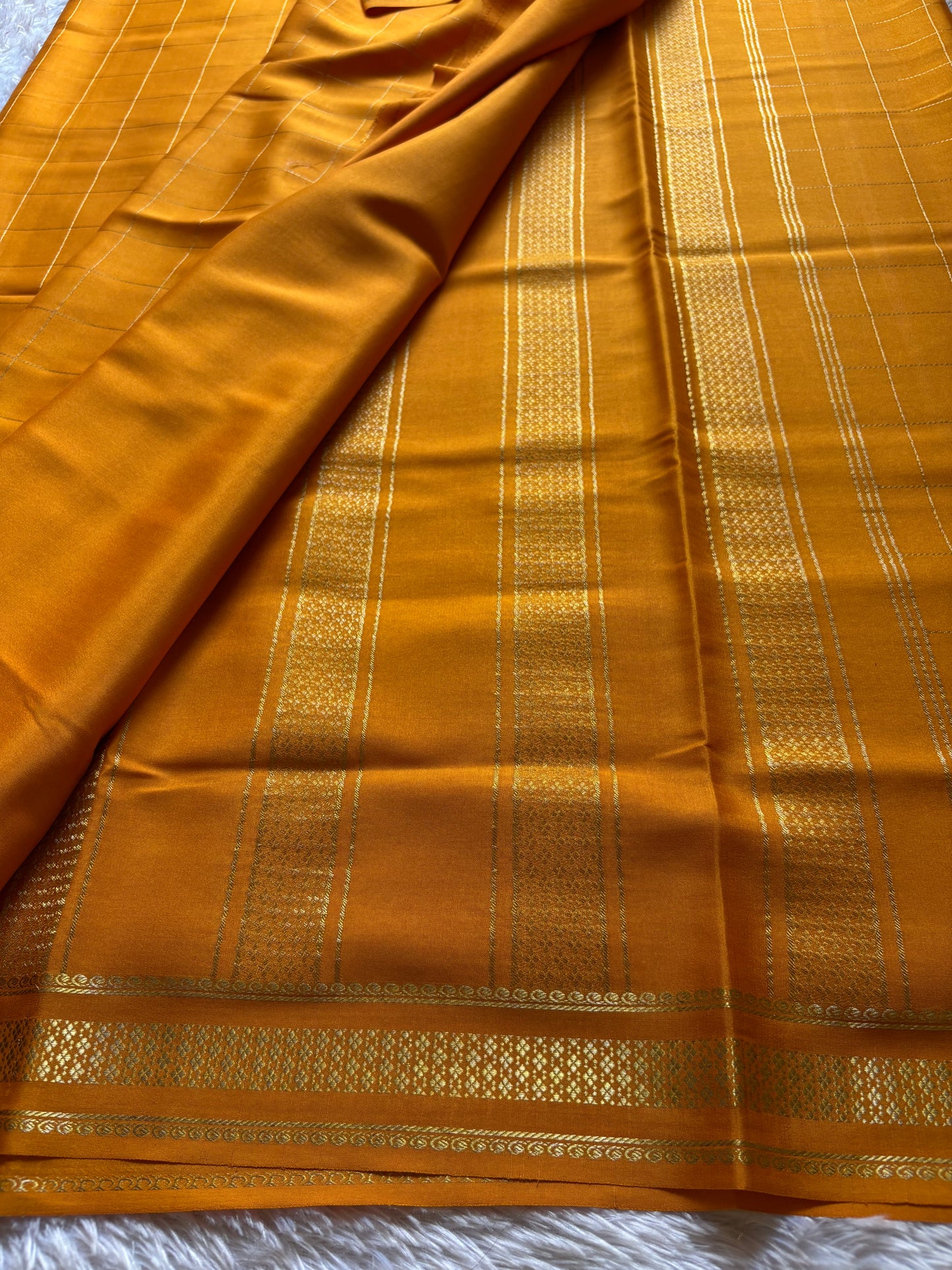 Madhavi : Solid Golden yellow