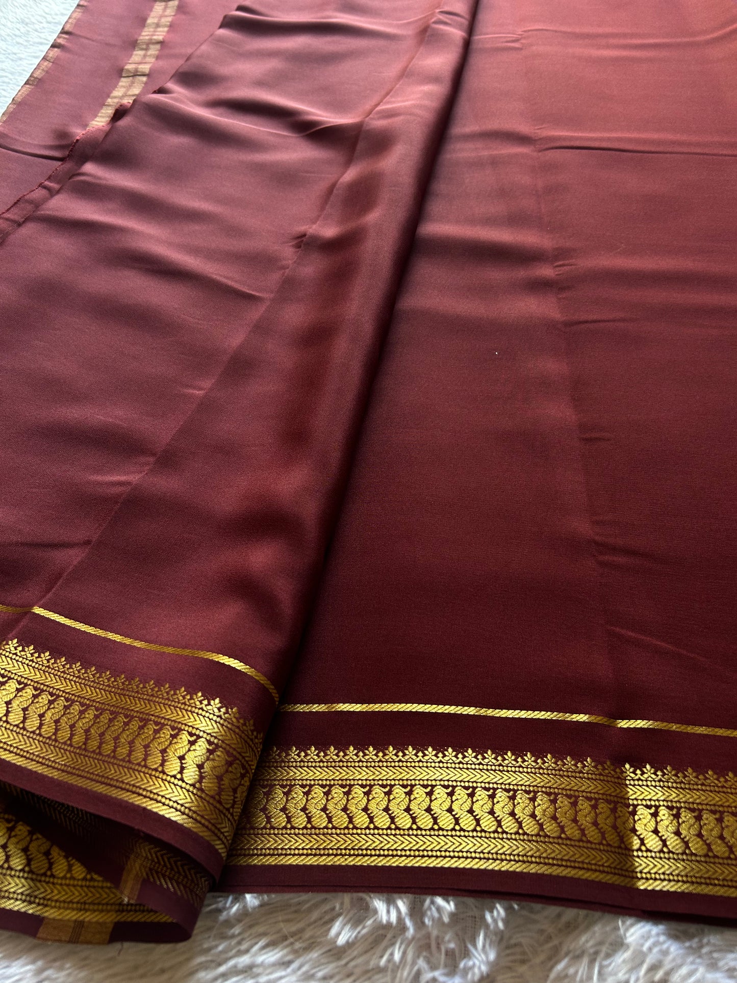 Mayuri : Solid Chocolate brown