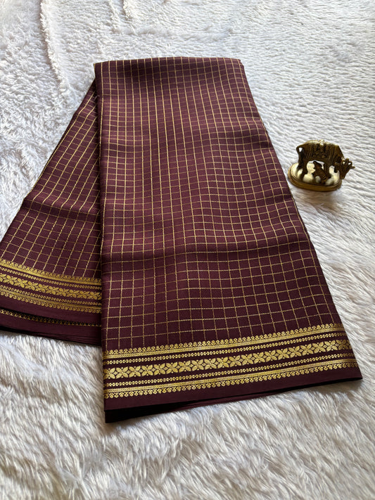Madhura : Solid Chocolate brown