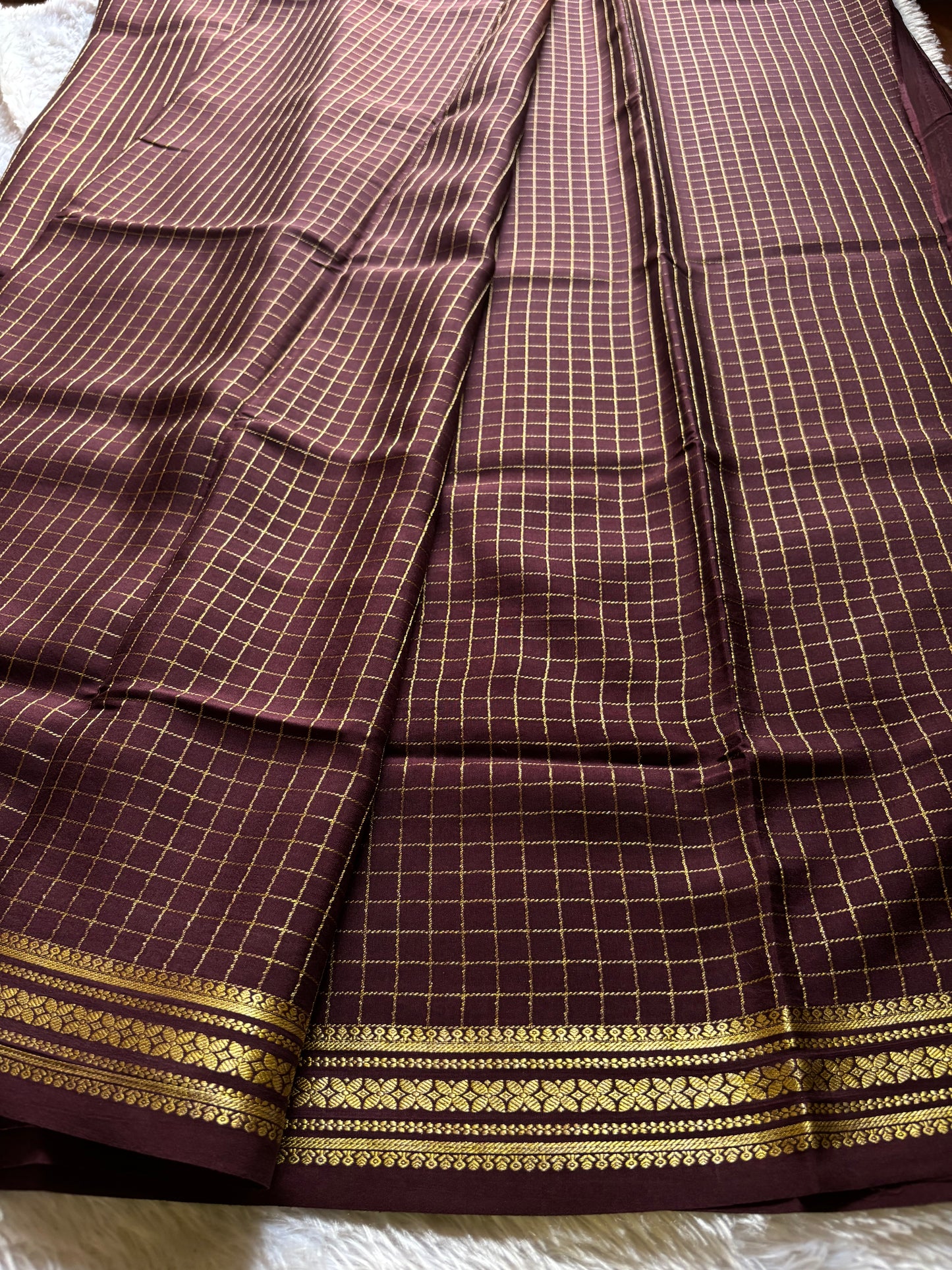 Madhura : Solid Chocolate brown