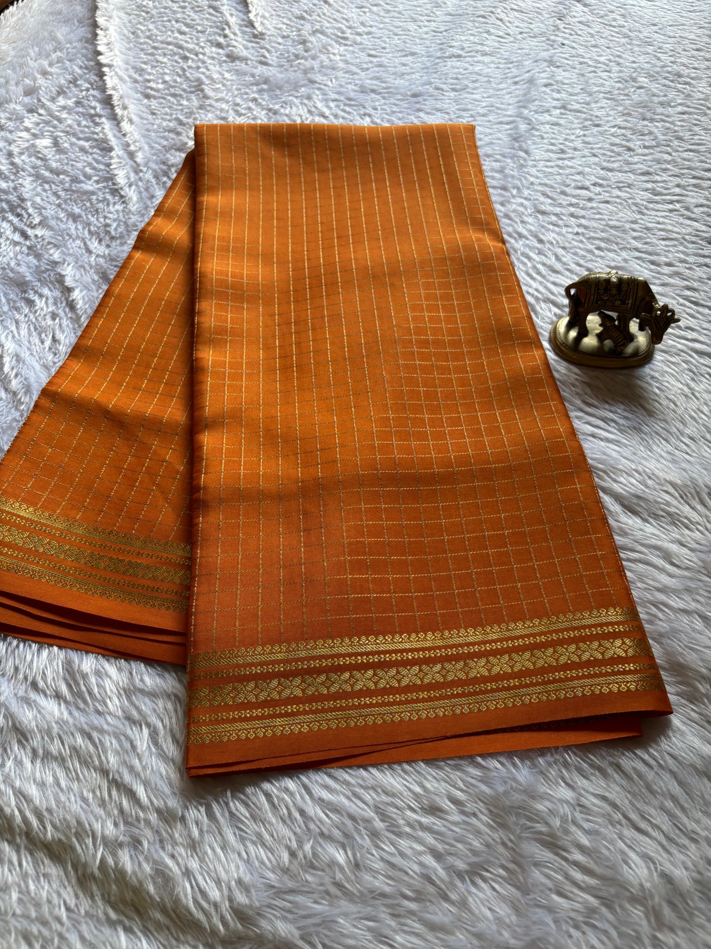 Madhura : Solid Light orange