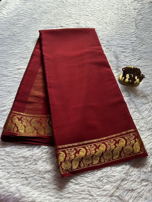 Mayuri : Solid Maroon