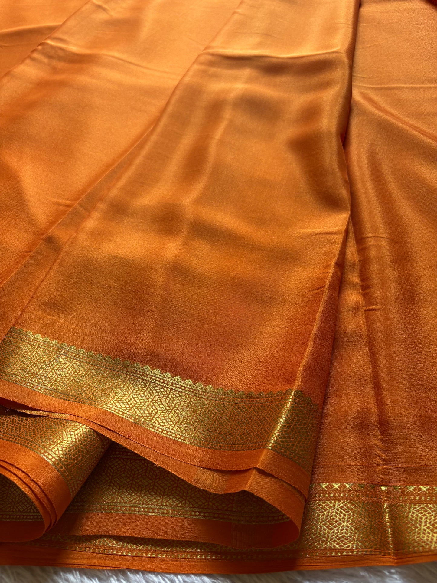 Ankitha : Solid Light orange