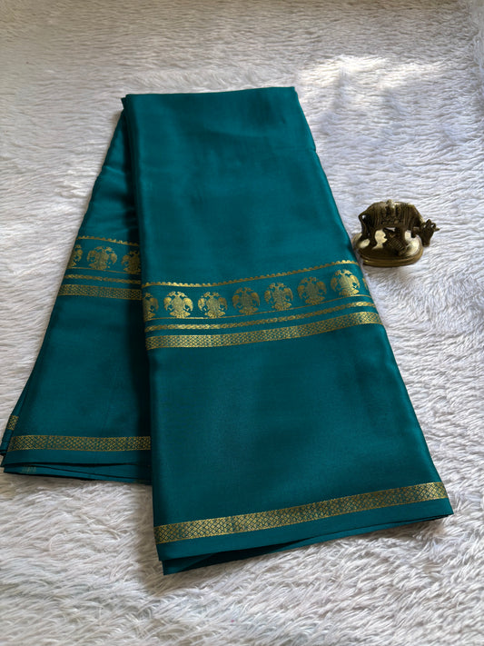 Ashwini : Solid Peacock green