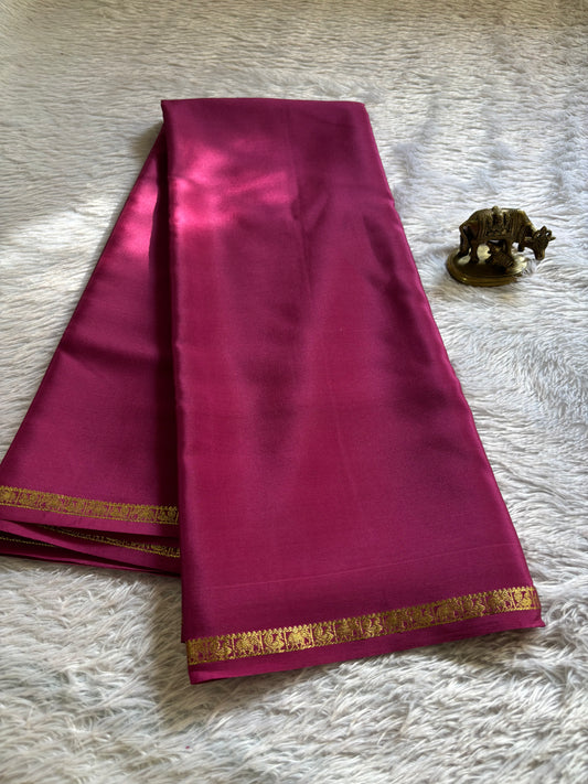 Gaana : Solid Dark onion pink