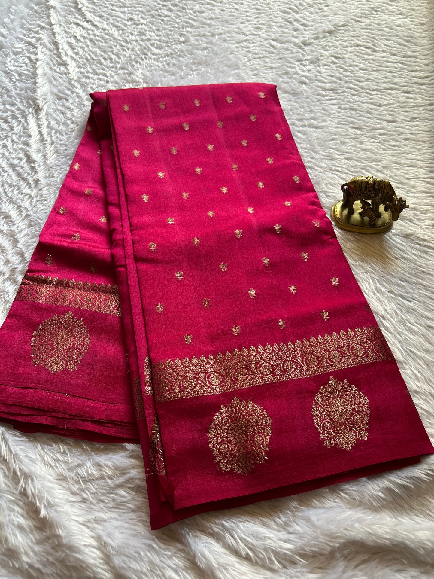 Banarasi Chiniya : Solid pink
