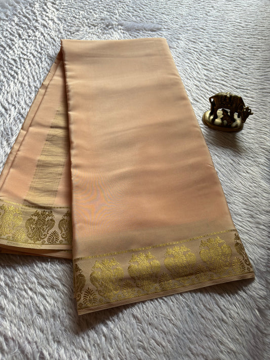 Veera : Solid Apricot cream