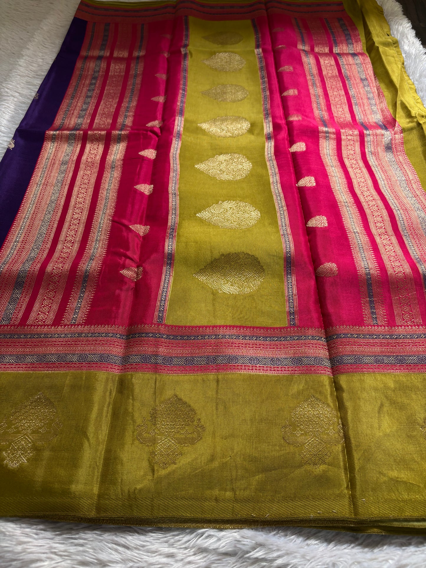 NAL206 (3D) : Purple-rani pink-olive