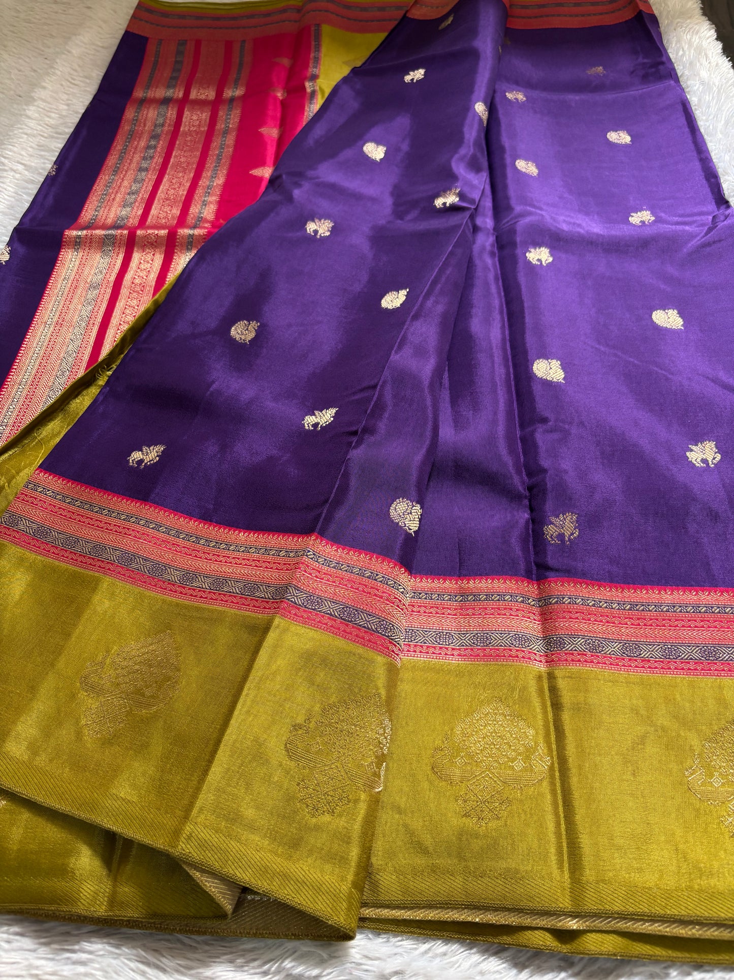 NAL206 (3D) : Purple-rani pink-olive