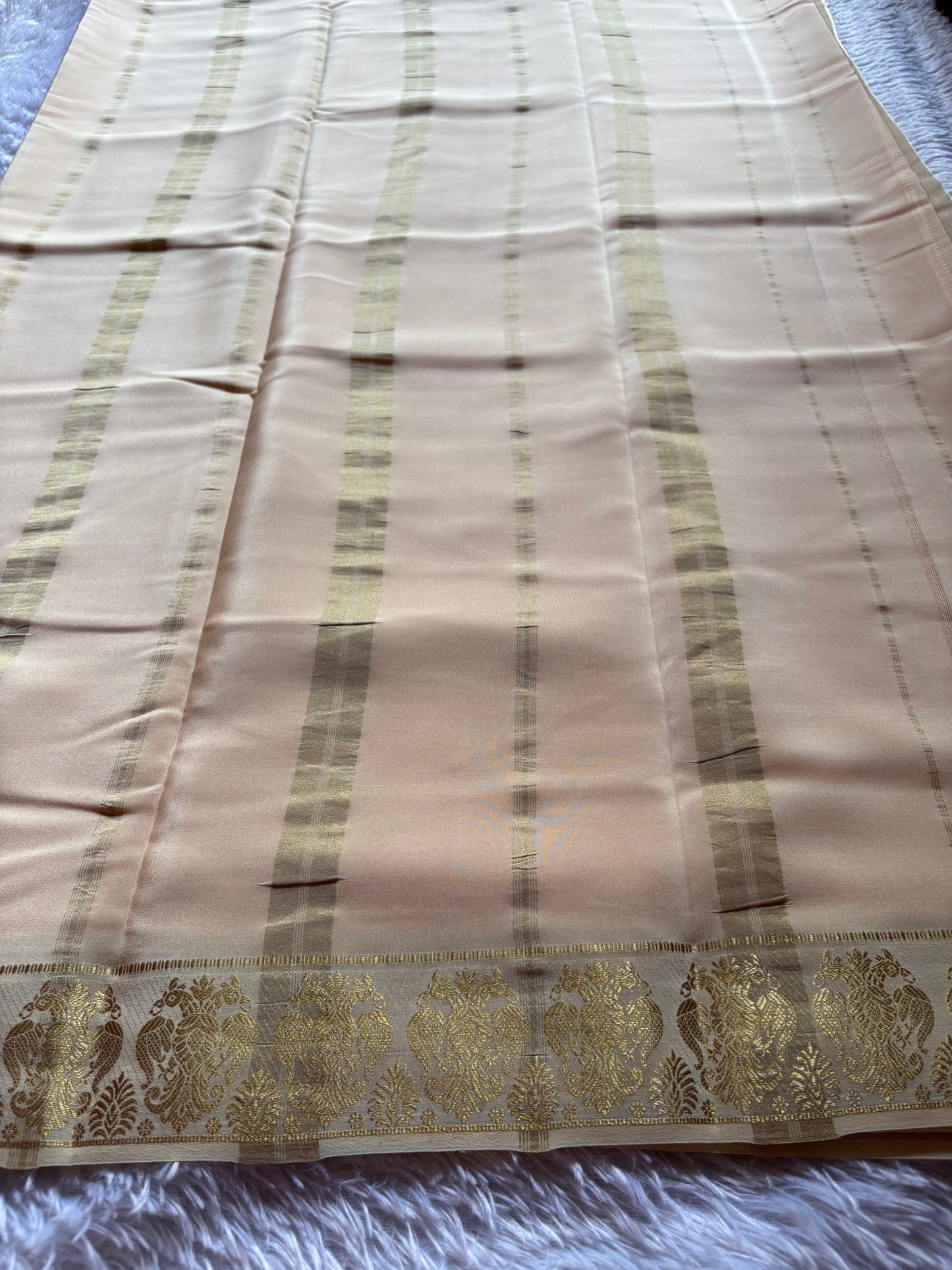 Veera : Solid Creamy ivory