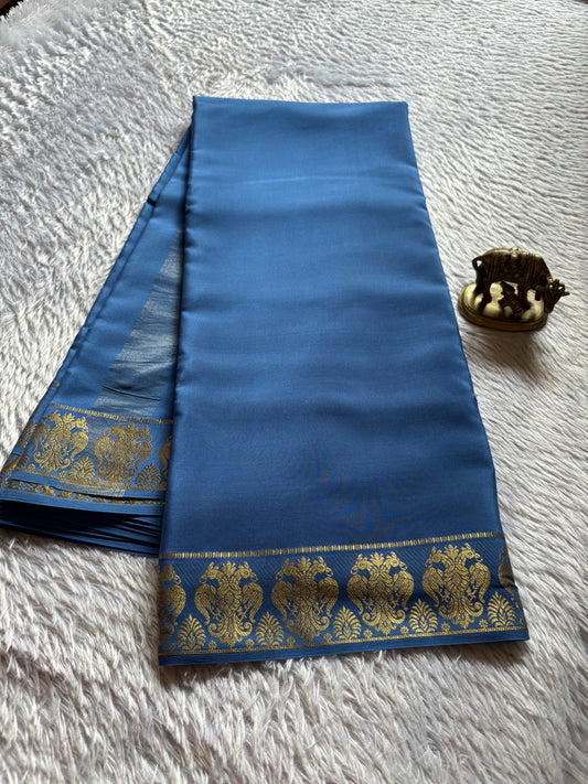 Veera : Solid Greyish blue