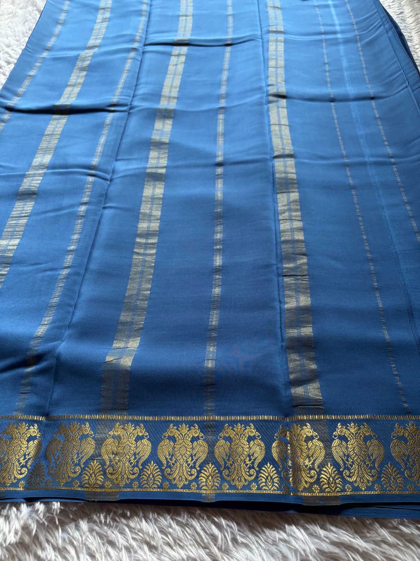 Veera : Solid Greyish blue