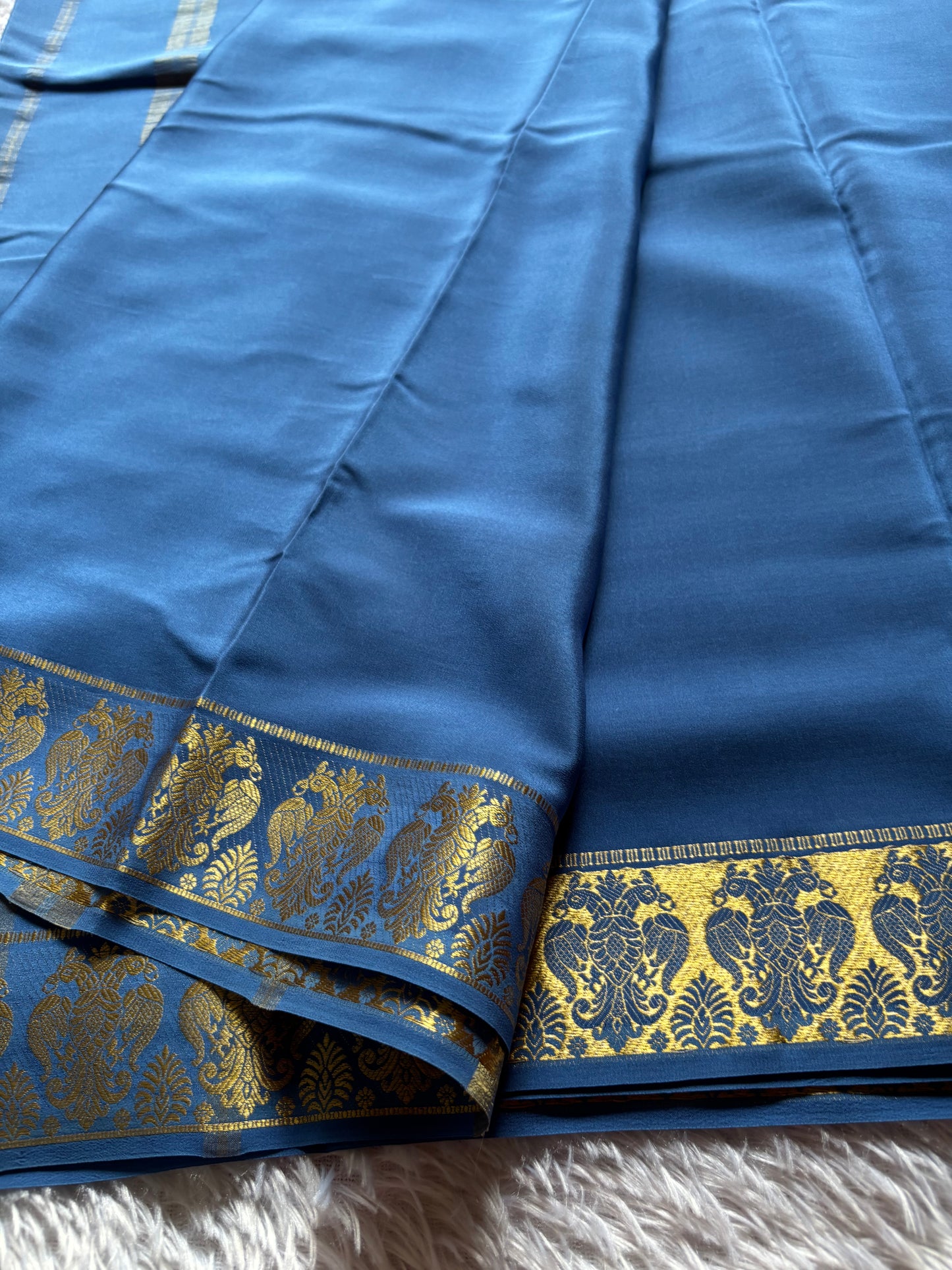 Veera : Solid Greyish blue