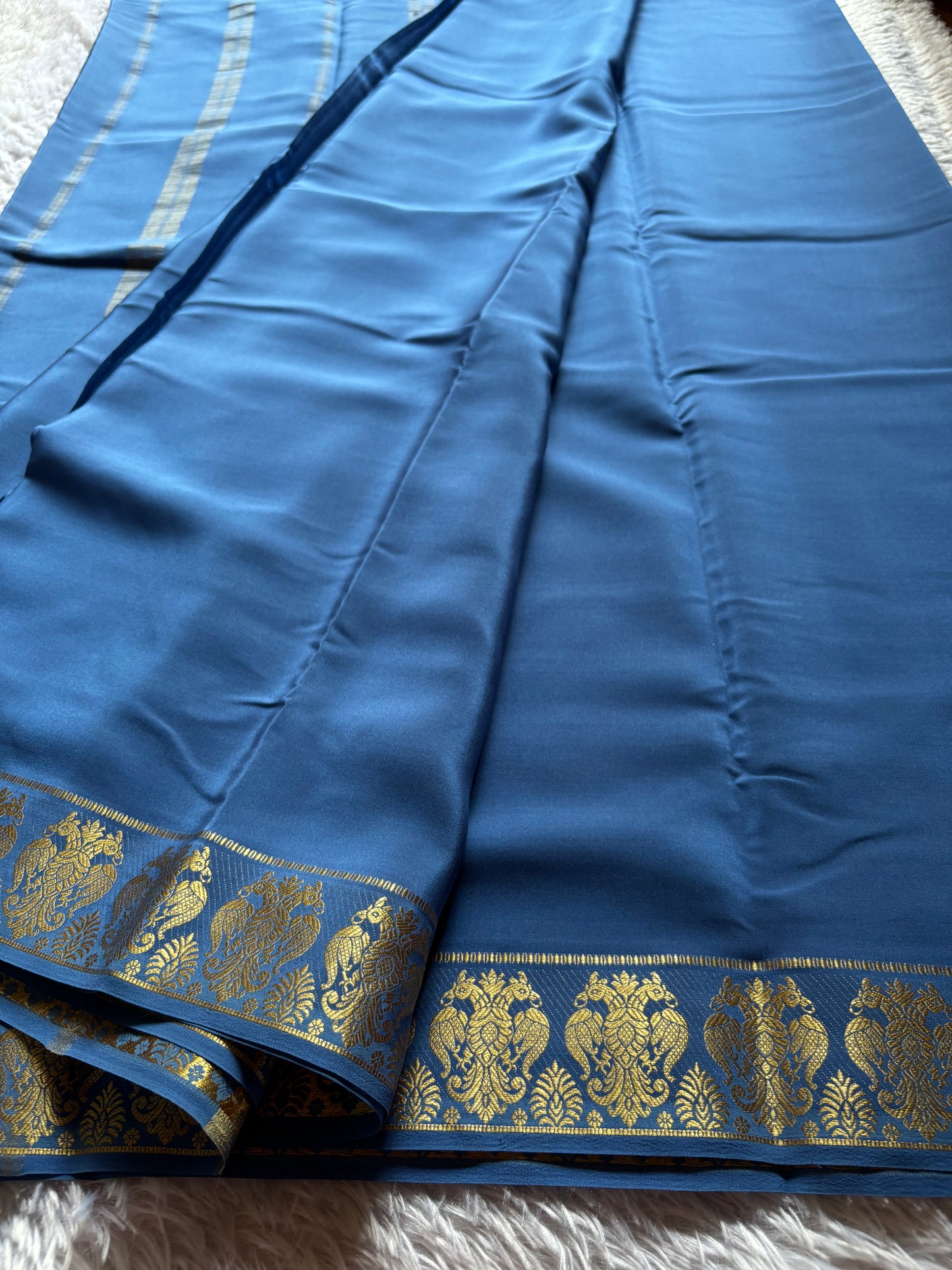 Veera : Solid Greyish blue