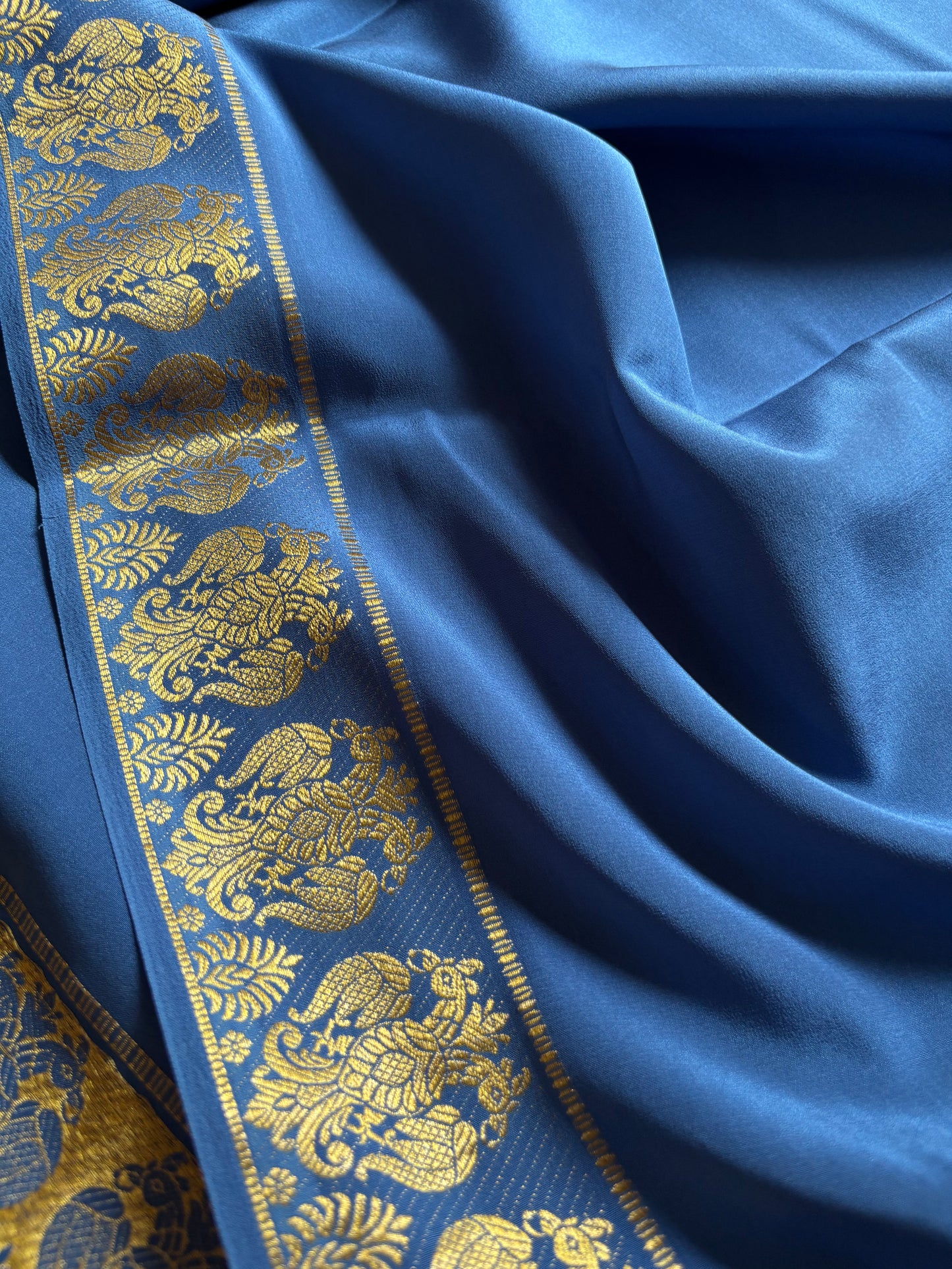Veera : Solid Greyish blue