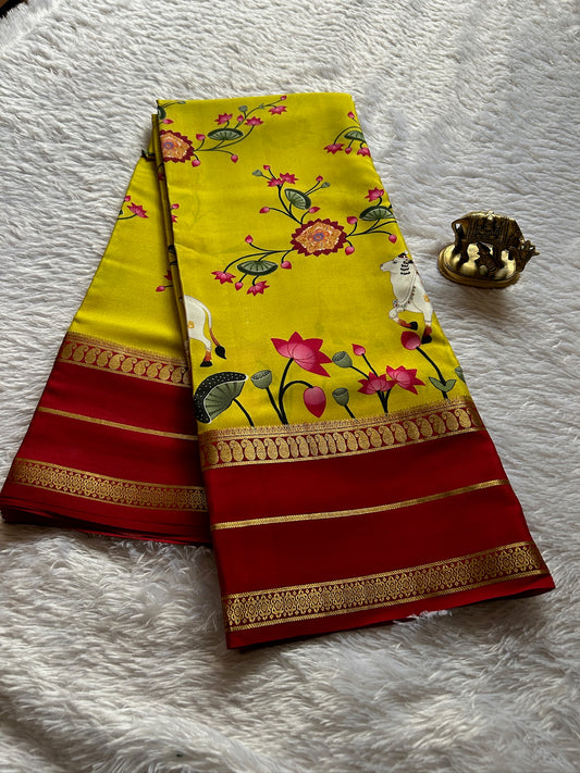 Kasturi (2D) : Lemon yellow-red