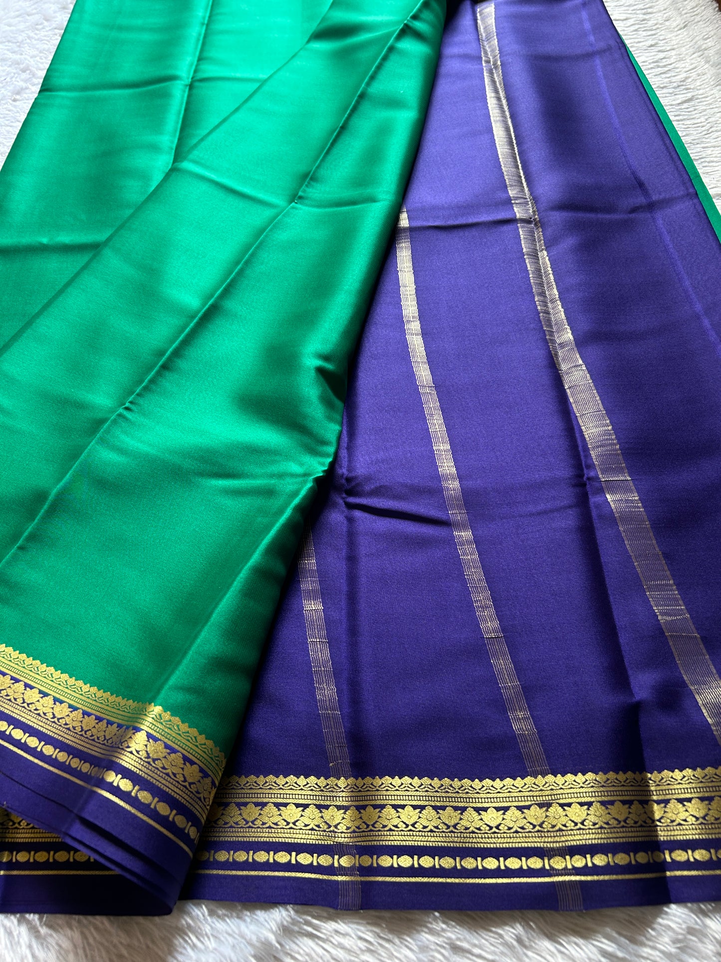 Sushmitha (2D) : Rama green-navy blue