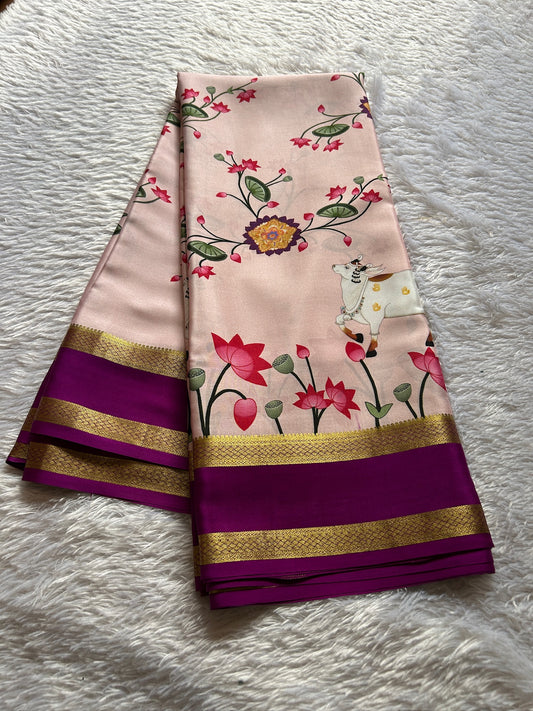 Kasturi (2D) : Light peach-magenta