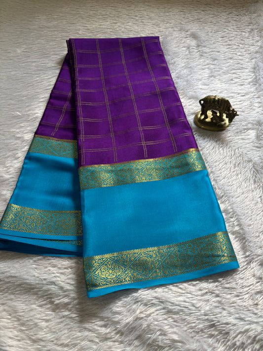 Vasudha (2D) : Purple-ananda blue
