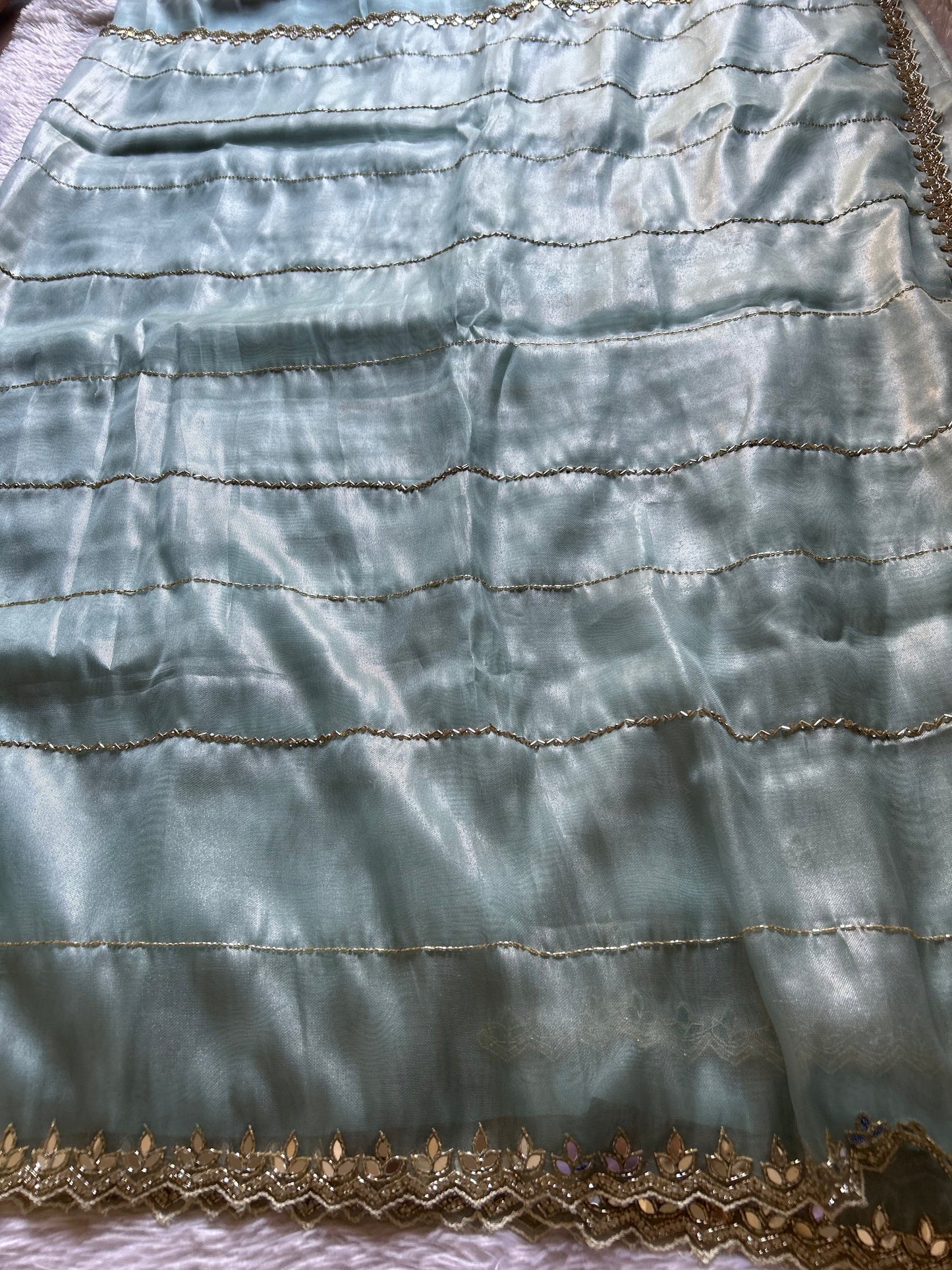 Tissue Organza : Solid Light mint green