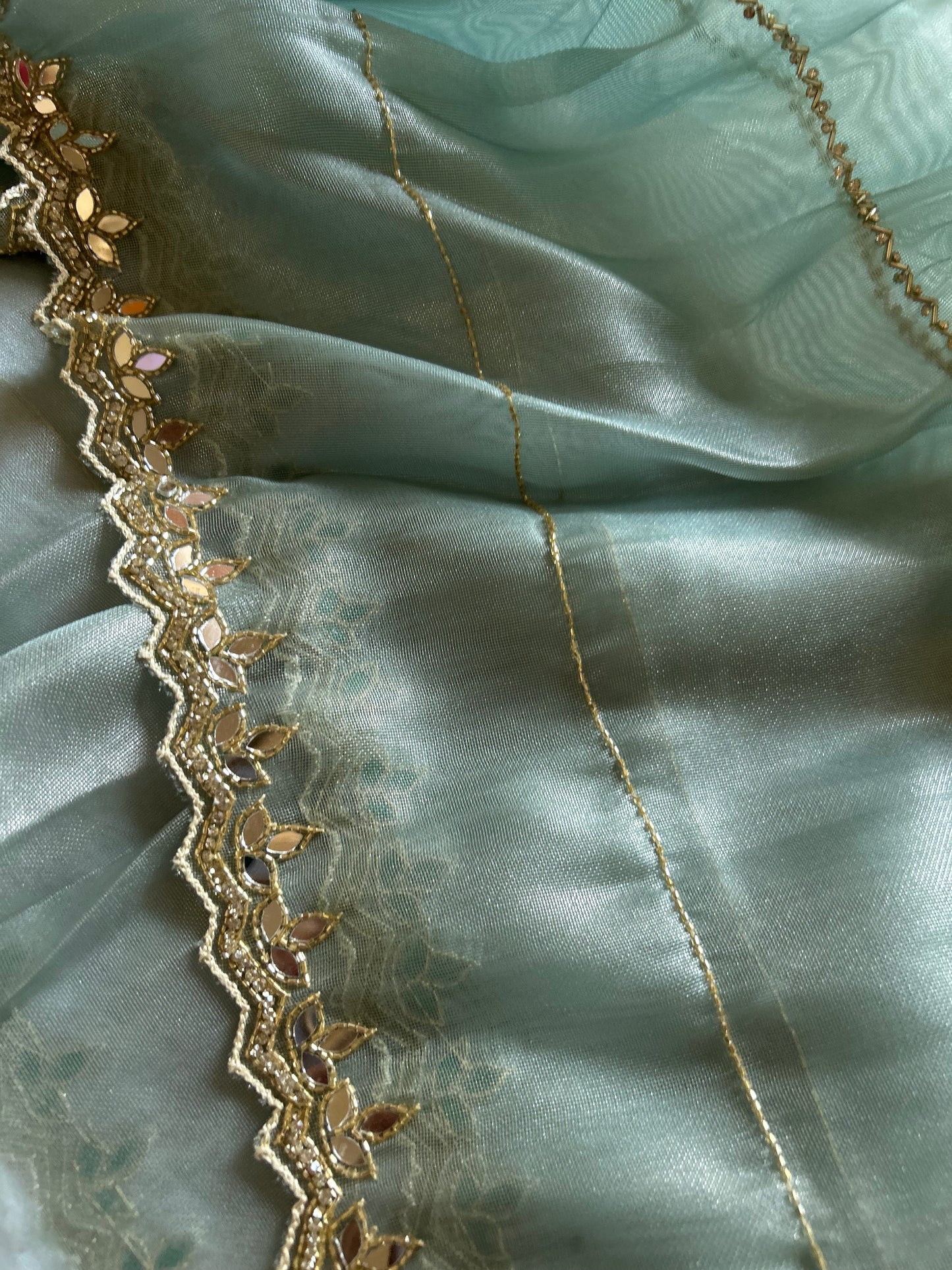 Tissue Organza : Solid Light mint green