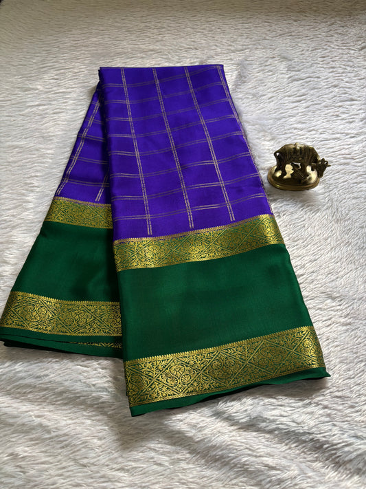 Vasudha (2D) : Violet blue-bottle green