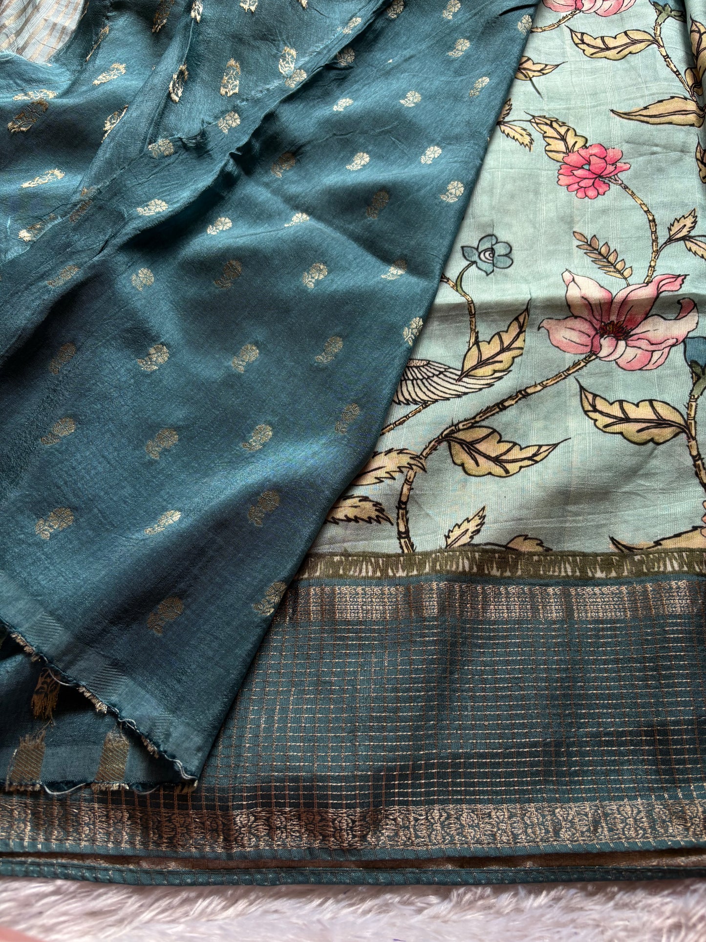 SS119 : Printed Mint green-dark green